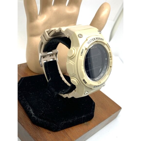 Invicta Racing Men's Watch 47526 Quartz Digital Light Brown Resin Strap 52mm - Picture 2 of 14